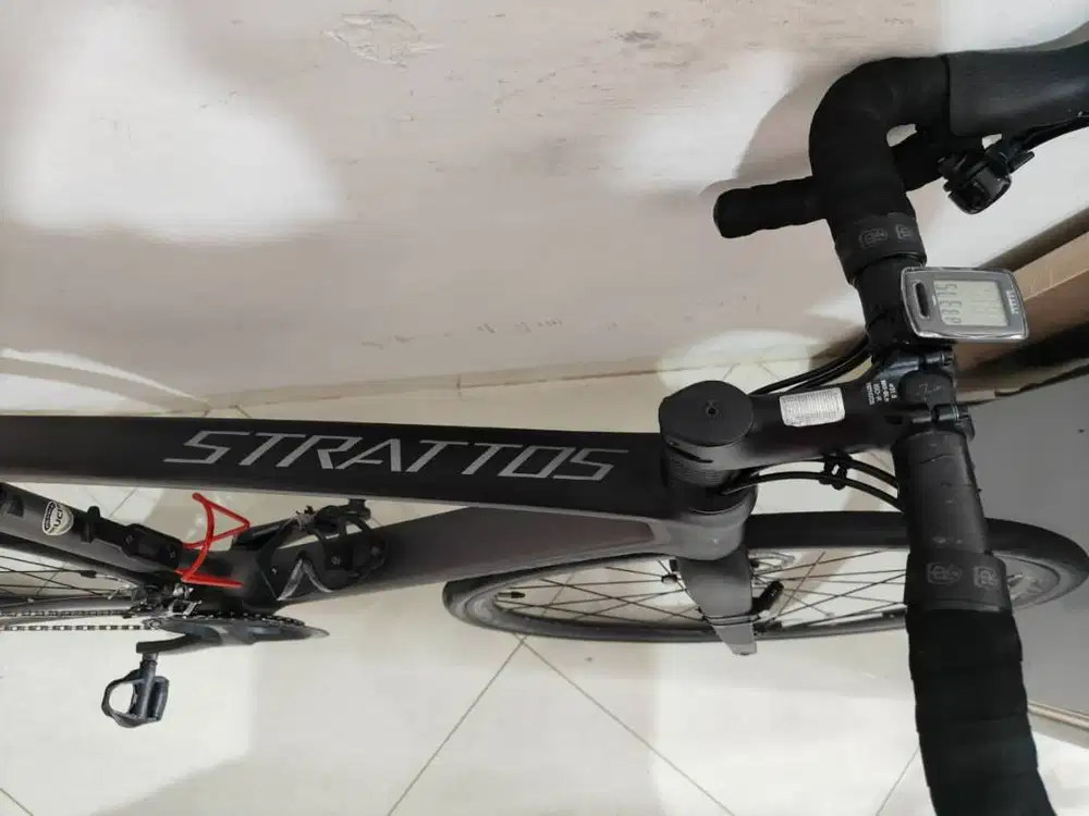 Sepeda Road Bike Polygon Strattos S8 - Hitam Mulus
