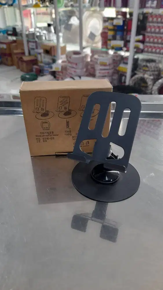 Holder HP dan Tablet Lipat Adjustable Dudukan Meja 360 Derajat