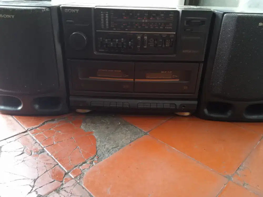 Radio tape sony ukuran besar msh ory suara bagus radio jelas