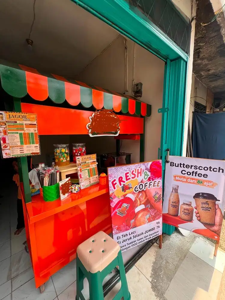Gerobak booth kekinian