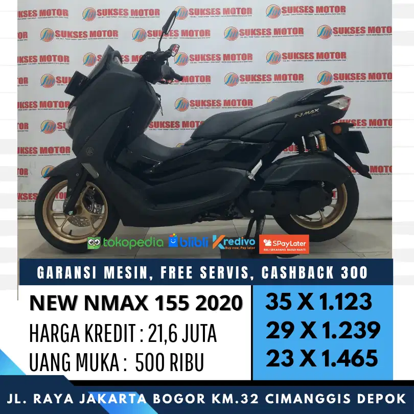 DP 500 NEW NMAX 155 TH 2020 CASH KREDIT UNIT MULUS BERGARANSI
