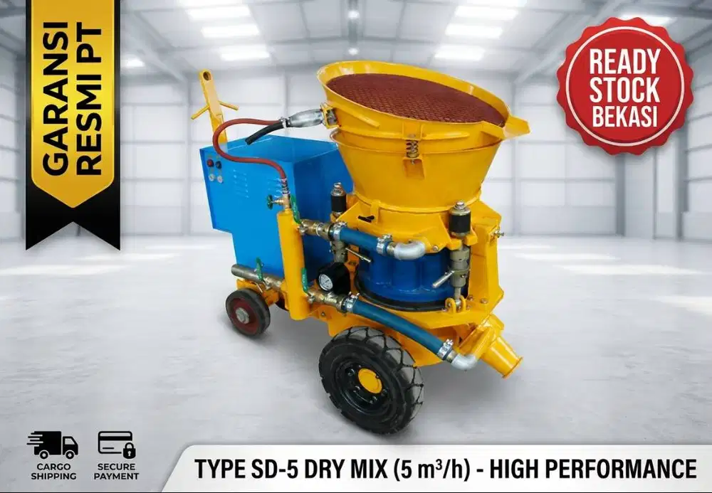 Mesin Shotcrete Dry Mix SD-5 First Shotcrete SUG Output 5m3/h
