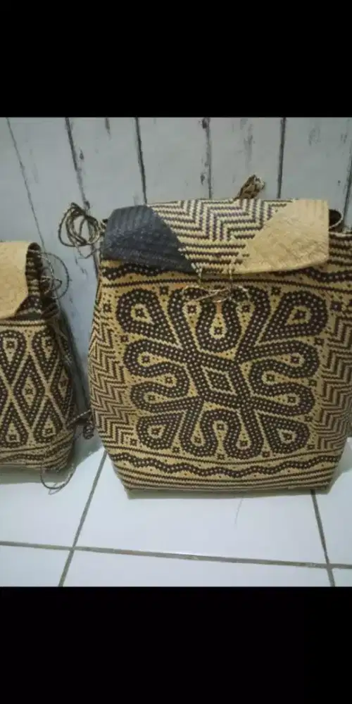 Tas Ransel Handmade (full Rotan)