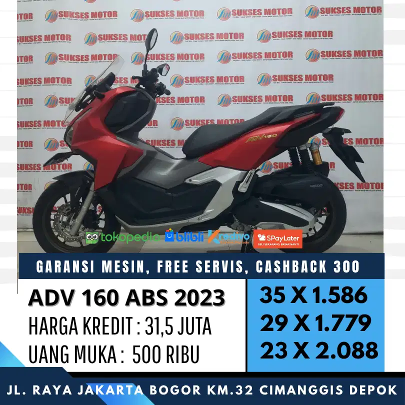 DP 500 ADV 160 ABS 2023 CASH KREDIT UNIT MULUS BERGARANSI