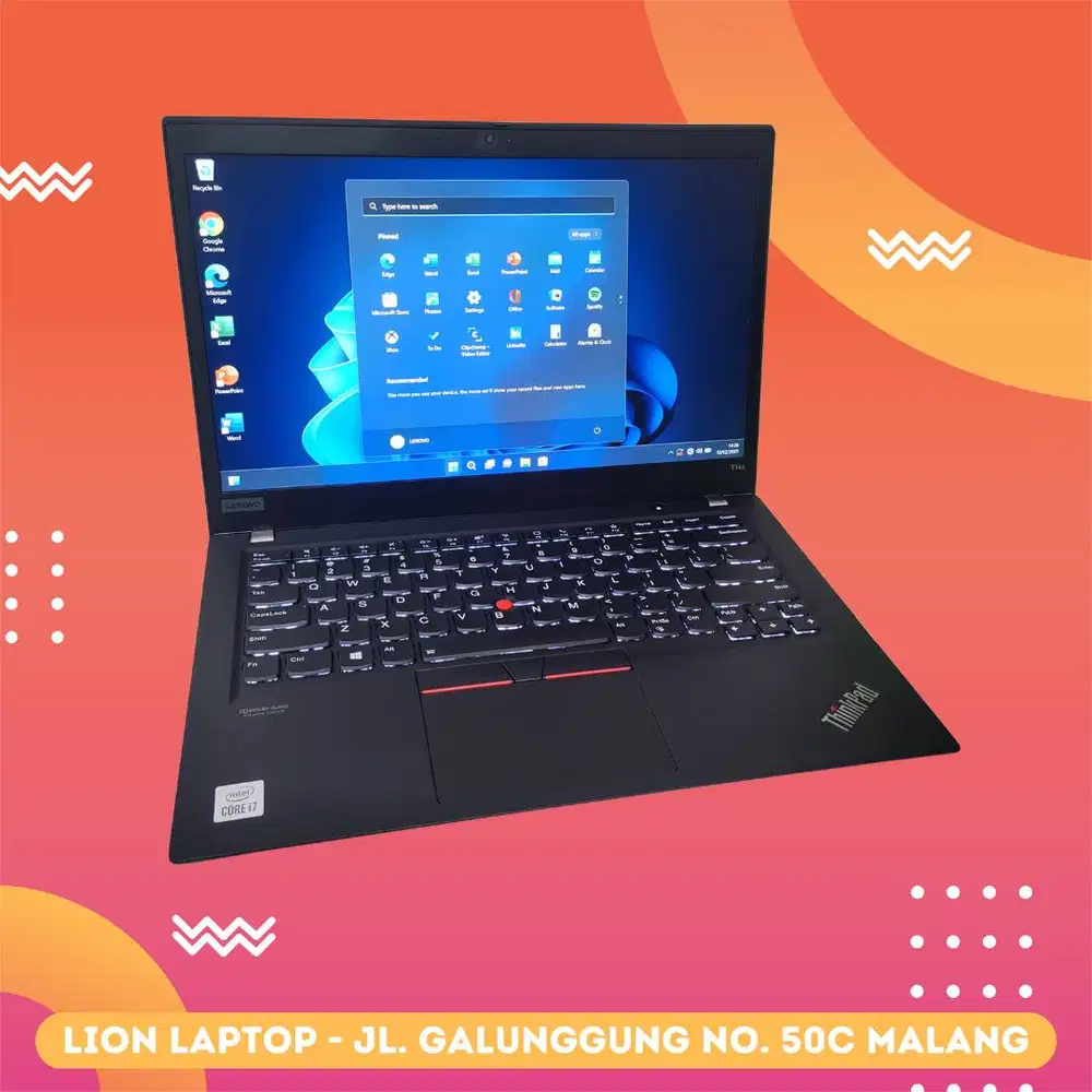 RAM 32GB Core i7 Gen 10 Slim SSD 256GB Lenovo Thinkpad T14S [29|10]