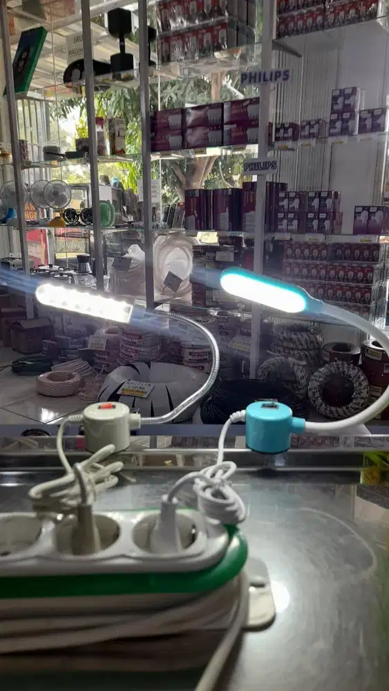 Lampu LED Mesin Jahit INDIR Magnet Flexible Leher Lentur