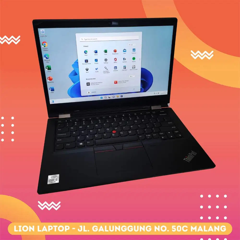 Core i3 Gen 10 Flip 360° Include Stylus Lenovo Thinkpad YOGA L13 [29|1