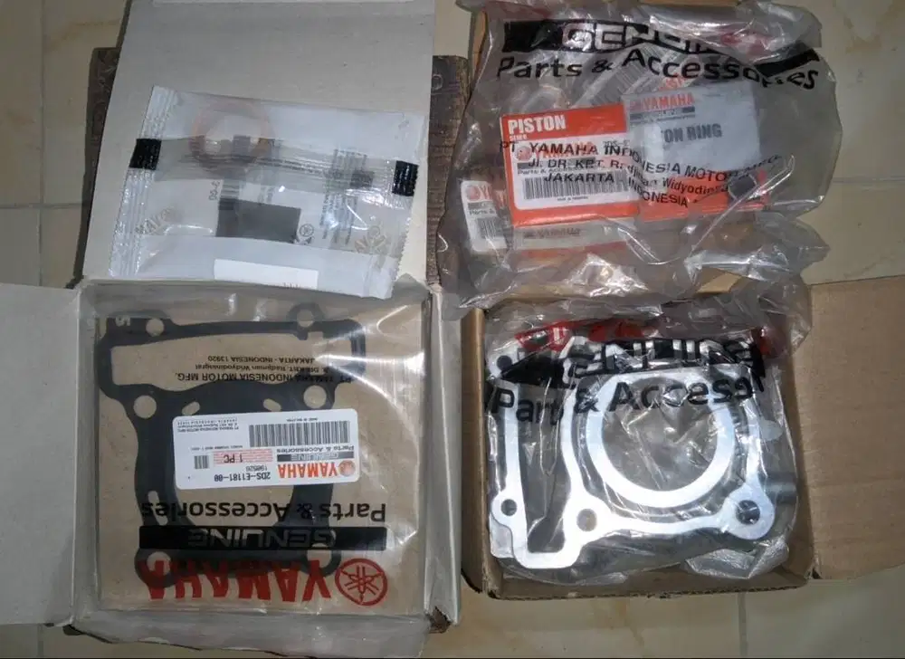 Blok Cylinder Piston Kit Gasket Kit Lexi 125 Original Yamaha