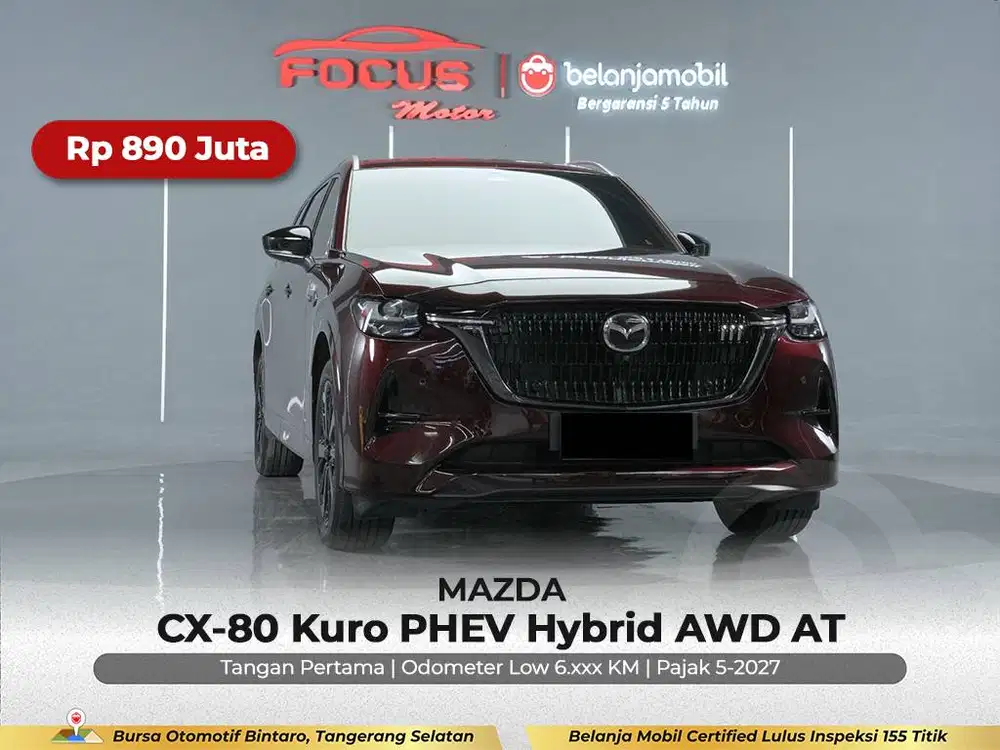 [GARANSI 5TH AWD KM 6RB] Mazda CX80 CX 80 CX-80 PHEV 2024/2025/2026