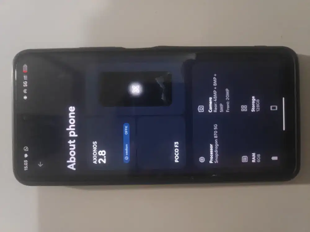 POCO F3 6/128 sudah Customrom