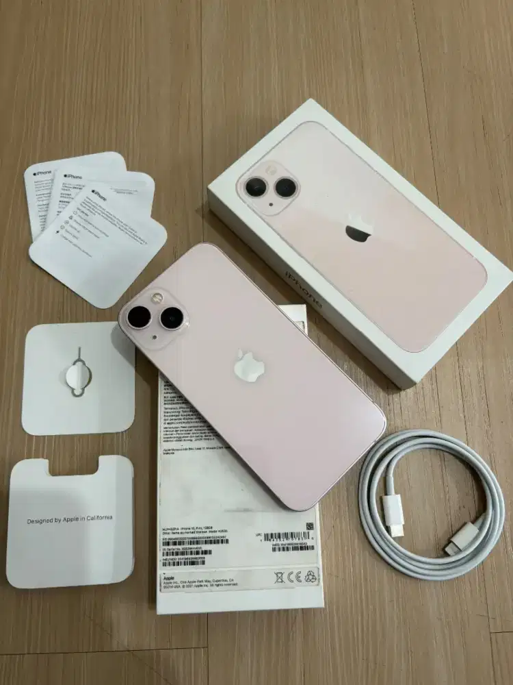 IPhone 13 128GB Zpa beacukai bh100% pernah ganti fullset box ori