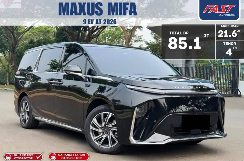 LOW KM.7RB PAJAK PANJANG DP 85JT  MAXUS MIFA 9 2026 EV AT LOW KM.7RB