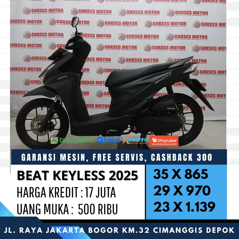 BEAT DELUXE KEYLESS 2025 MULUS KREDIT DP 500 CICILAN RINGAN