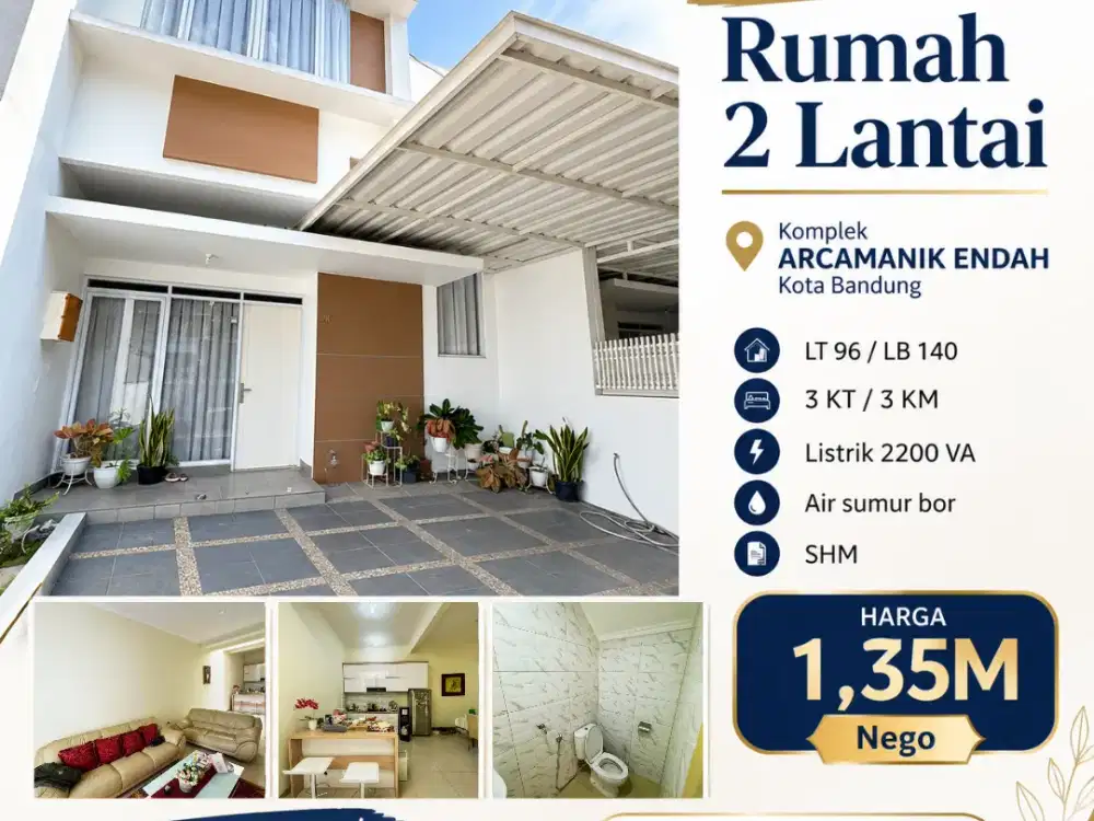Dijual cepat rumah nyaman terawat di Komplek Arcamanik Endah, Kota Bandung
