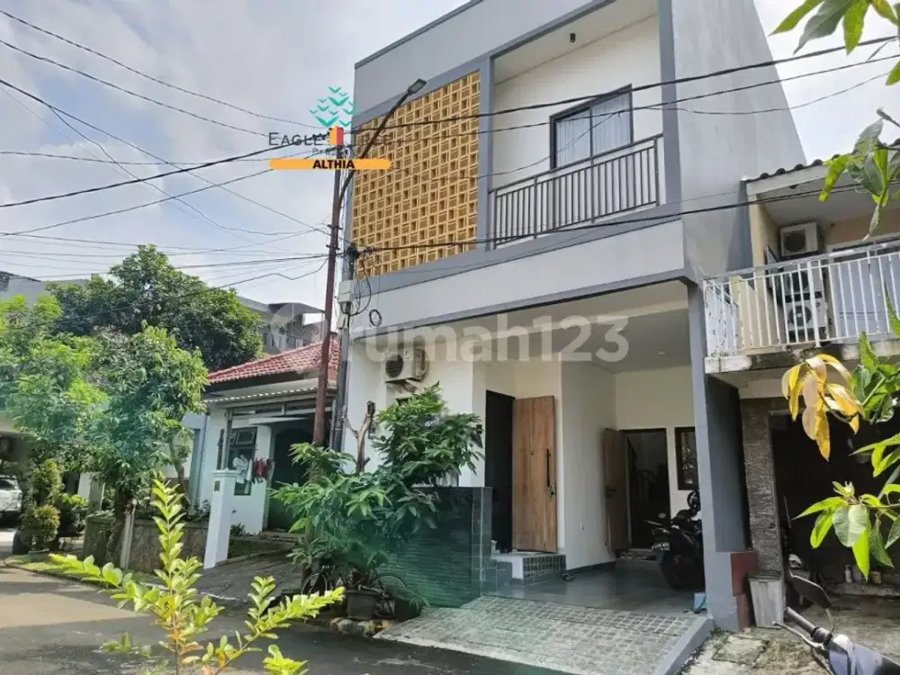 Rumah 2 Lantai Siap Huni Full Renovasi Dalam Cluster Graha Raya