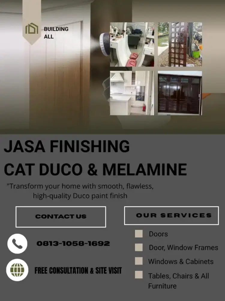 JASA CAT DUCO & MELAMINE — BEKASI SELATAN & SELURUH JABODETABEK