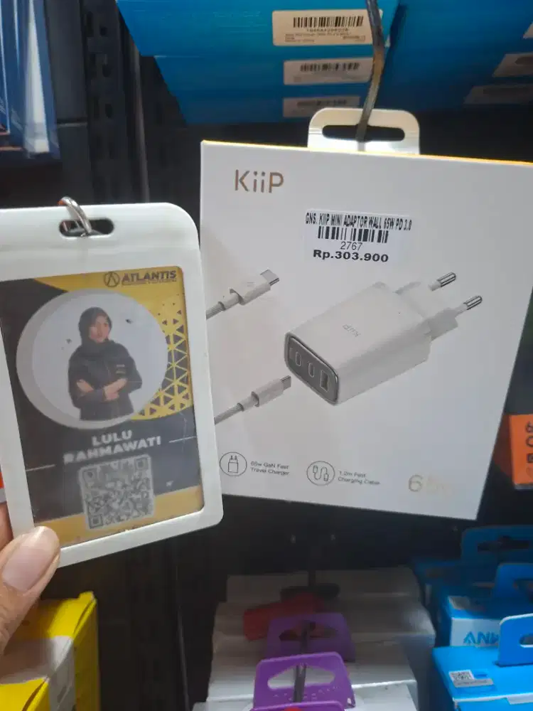 KIIP MINI ADAPTOR WALL 65W PD 3.0