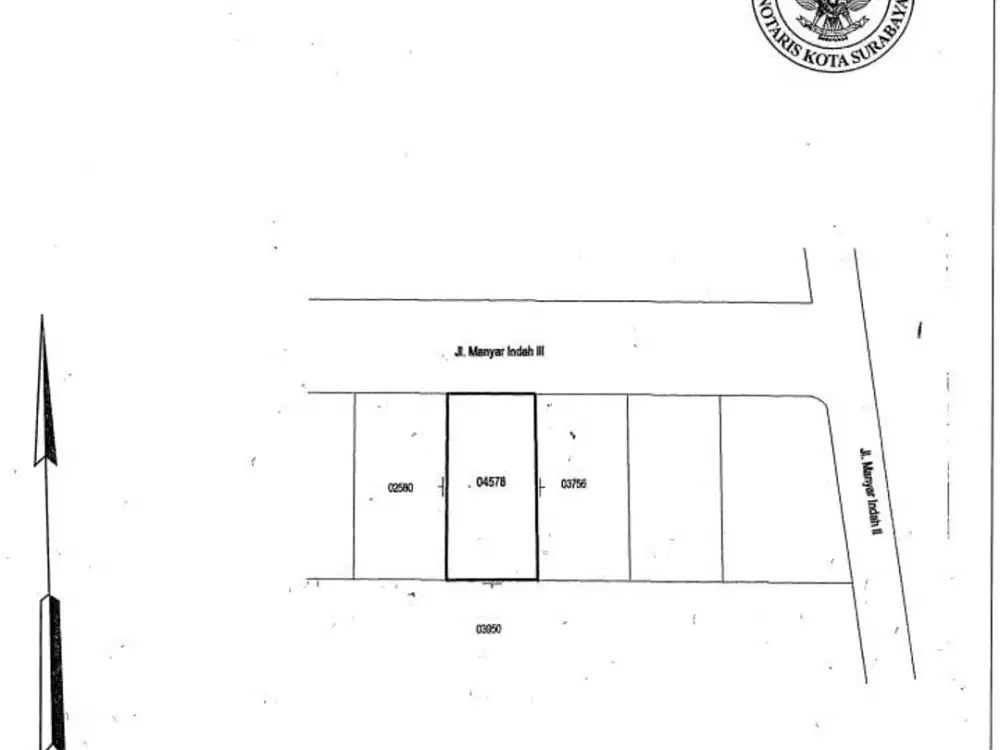 Dijual Tanah Manyar lndah area Manyar , Kota Surabaya PRLIEA144