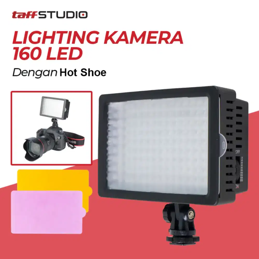 2x TaffSTUDIO Lightdow Lighting Kamera 160 LED - LD-160 (2 lampu)