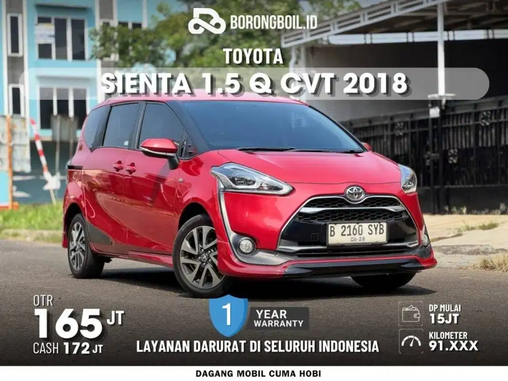 Toyota Sienta 1.5 Q CVT 2018 Merah