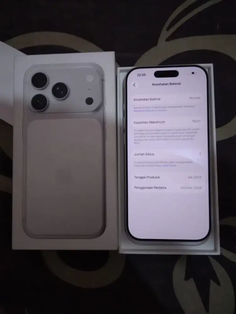 Iphone 17 Pro 256 GB Silver Garansi Panjang Oktober 2027