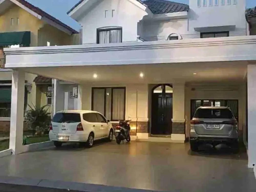 RUMAH 2 LANTAI SHM KOTA WISATA CIBUBUR BANGUNAN RAPI SIAP HUNI AKSES TOL CLUSTER FAVORIT