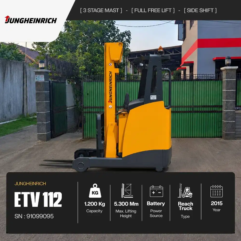 Forklift JUNGHEINRICH ETV 112 | 1,2 Ton | 5,3 Meter