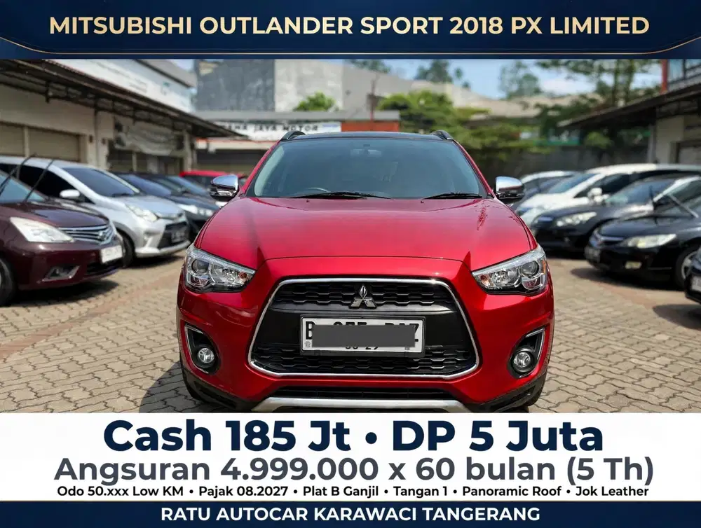 DP PROMO 5JT OUTLANDER PX LIMITED MATIC 2018 LOW KM 50 RB