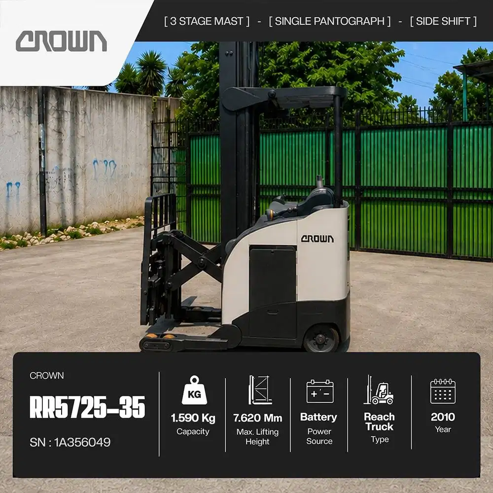 Forklift CROWN RR5725-35 | 1,58 Ton | 7,62 Meter