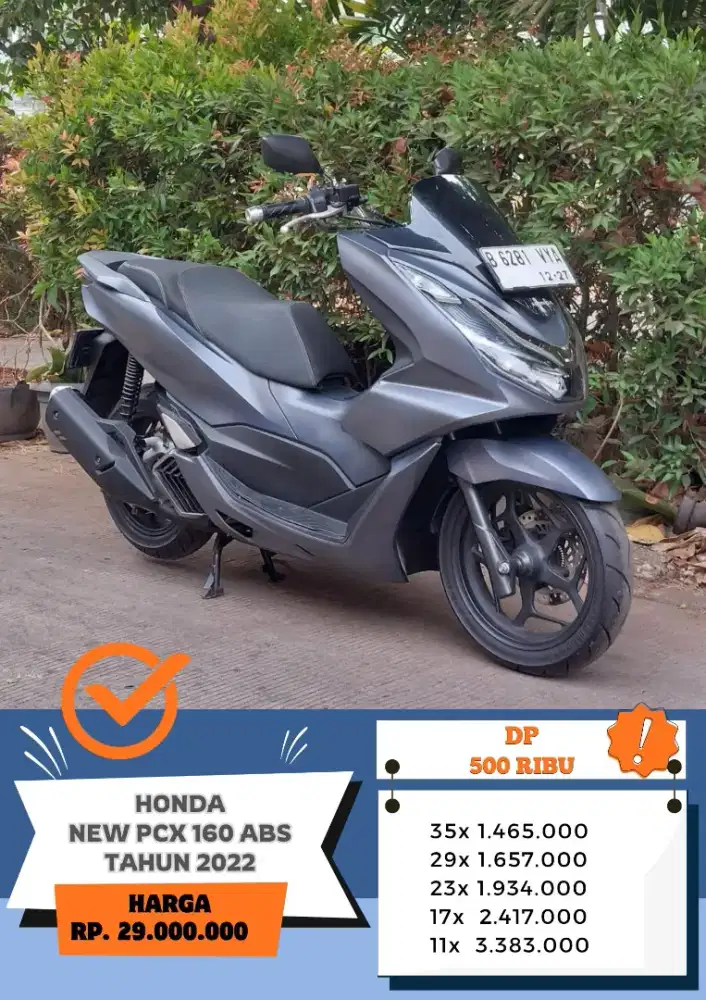 DP 500 RB!! HONDA PCX 160 ABS TAHUN 2022