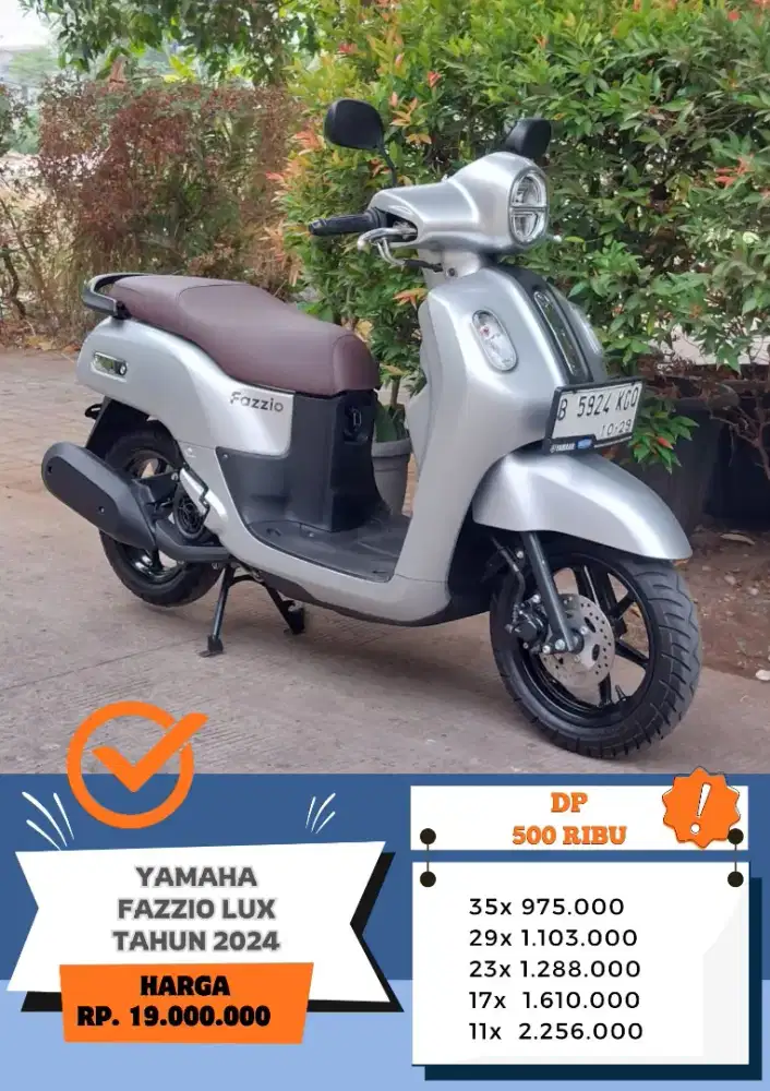 Dp 500 Ribu!! YAMAHA FAZZIO LUX TAHUN 2024