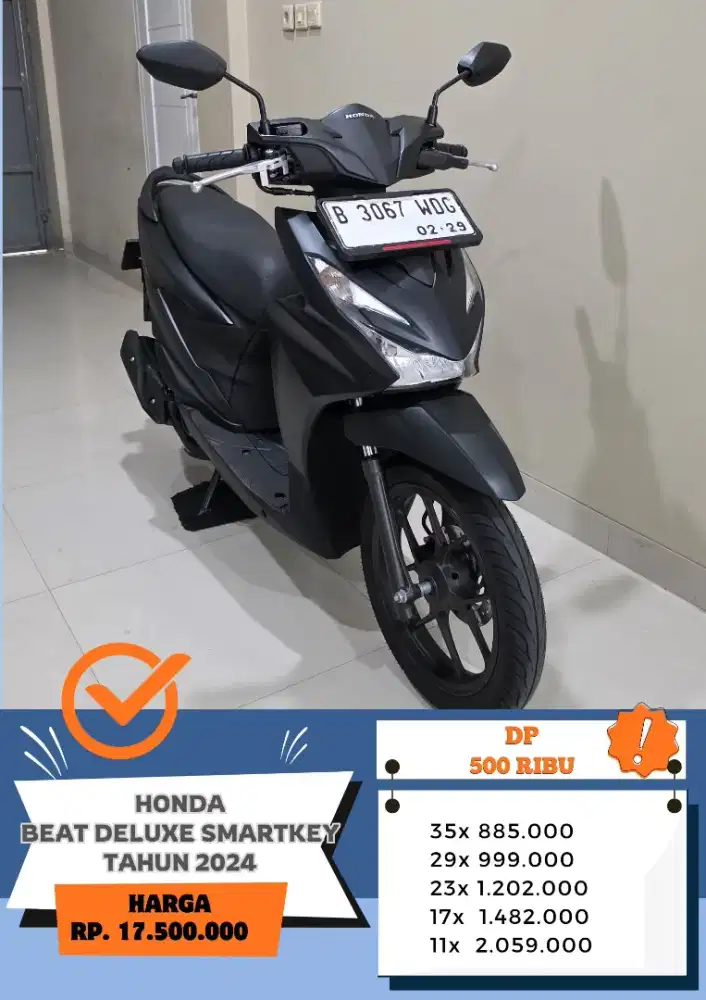 Dp 500 Ribu!! HONDA BEAT DELUXE SMARTKEY TAHUN 2024
