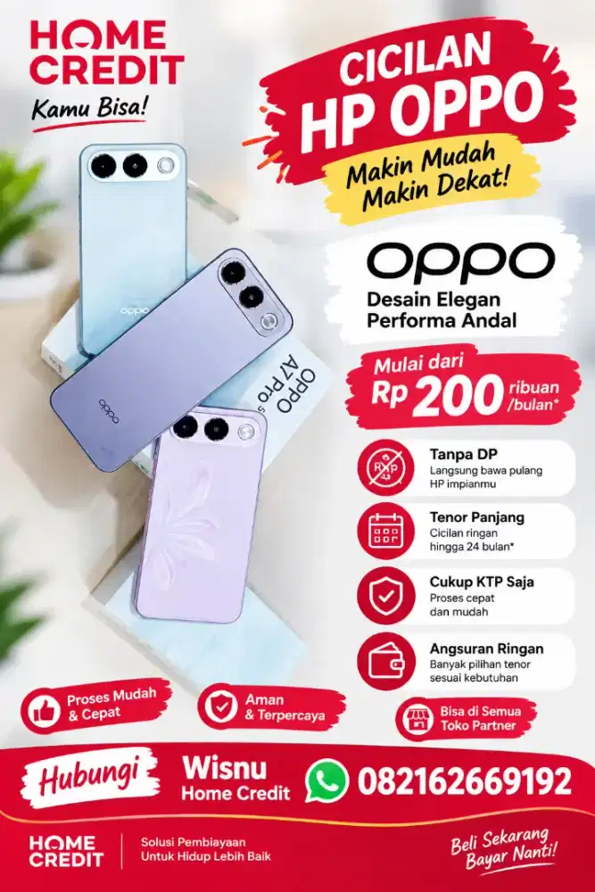 Kredit hp Oppo a7 pro cicilan ringan tanpa DP