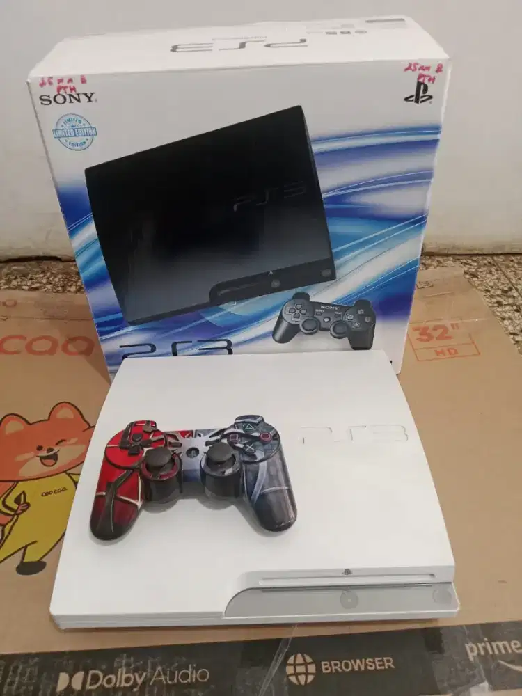 PS3 Slim Seri 25 500GB Murah SuperSlim Fullgame 30 Bekas Second