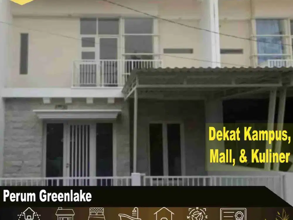 Dijual Rumah Perum Greenlake Wonorejo Timur Baru Surabaya