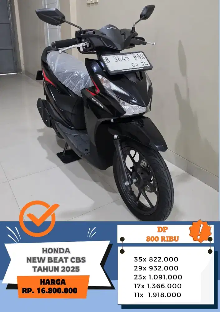 Dp 800 Ribu!! HONDA BEAT SPORTY CBS TAHUN 2025