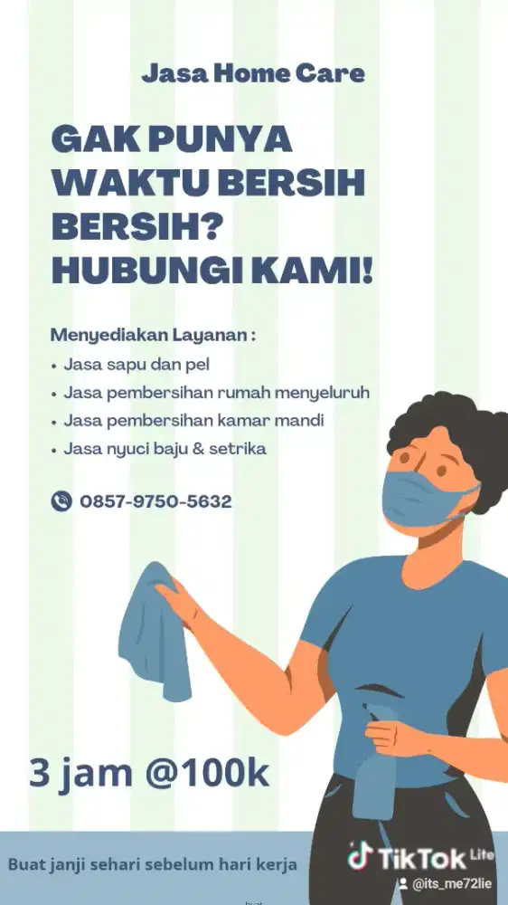 Butuh home care, silahkan wa kami