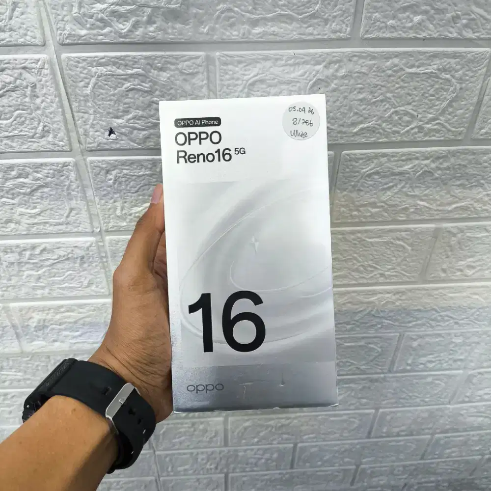 Oppo reno 16 5G 8/256 (Putih) New