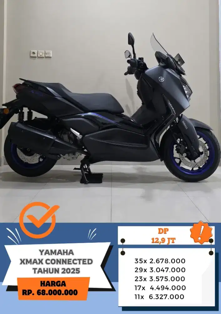 Km 500 perak!! YAMAHA XMAX CONNECTED TAHUN 2025
