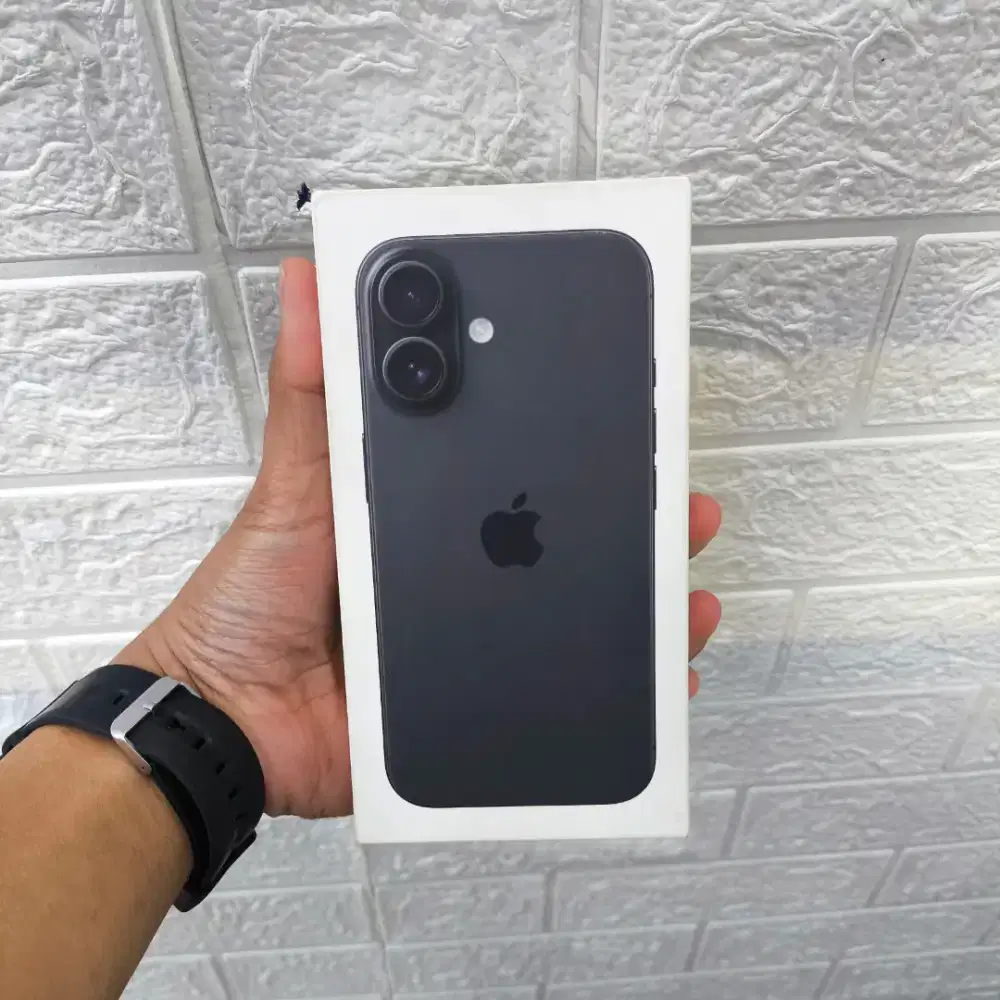 iPhone 16 128 (Black) New resmi - iBox