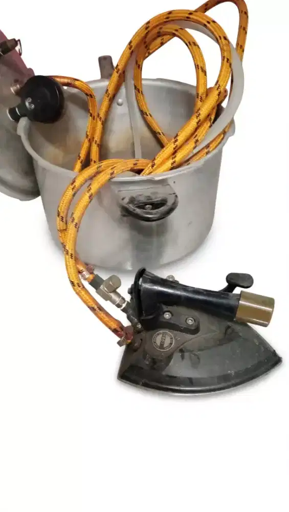 Setrika uap boiler 10 liter bekas laundry,uap kencang,siap pakai