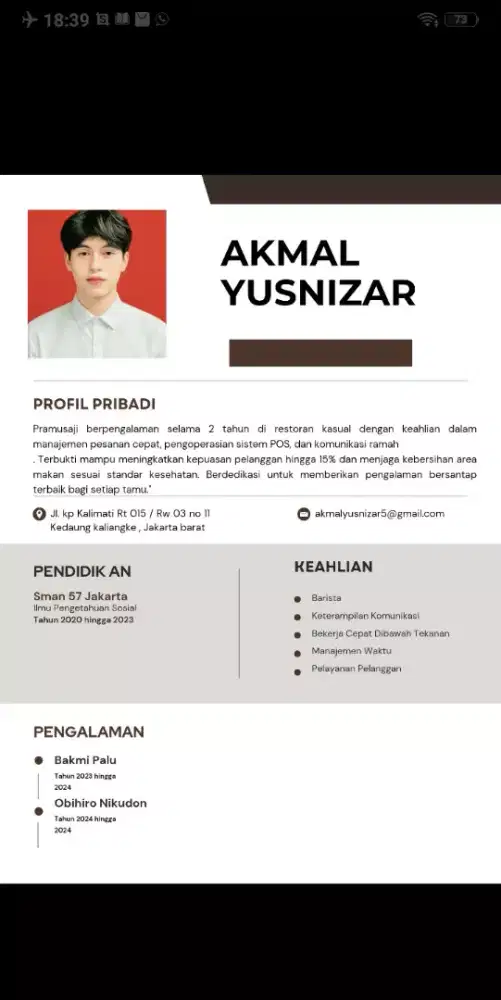 Info lowongan Kerja Kerja Kak