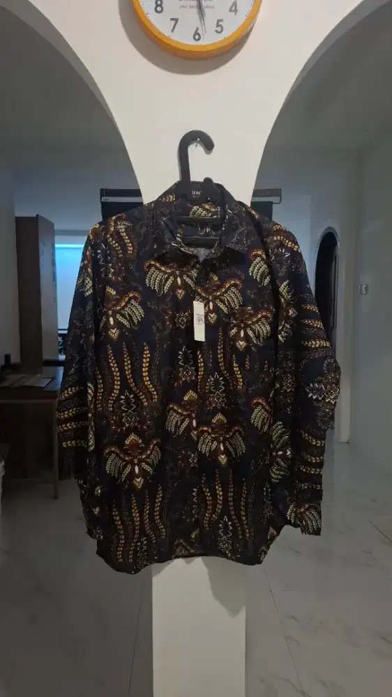 Kemeja Batik Pria Lengan Panjang Pierreros (XXL)