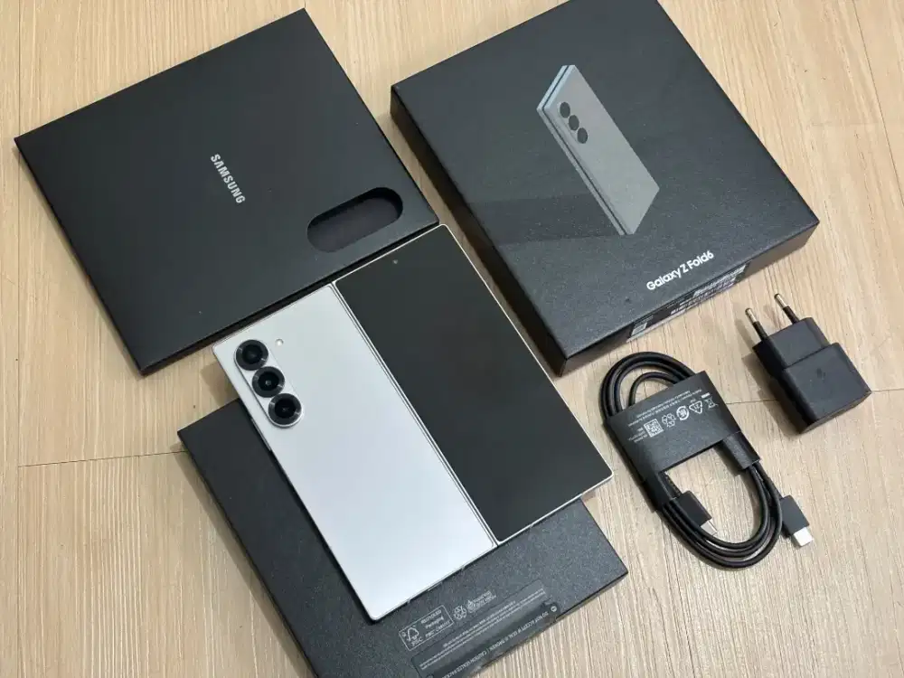 Samsung z Fold 6 5g 12/512GB resmi sein fullset free adaptor ori 25w