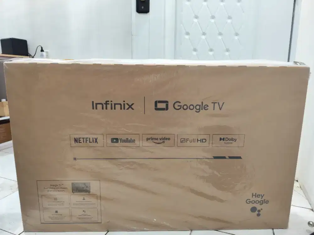New Infinix LED TV 43X5Q, barang masih segel box & garansi resmi Indo.