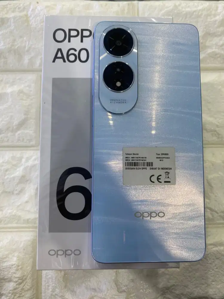 Oppo A60 ram 8/256 Blue Fullset original #3Gcom