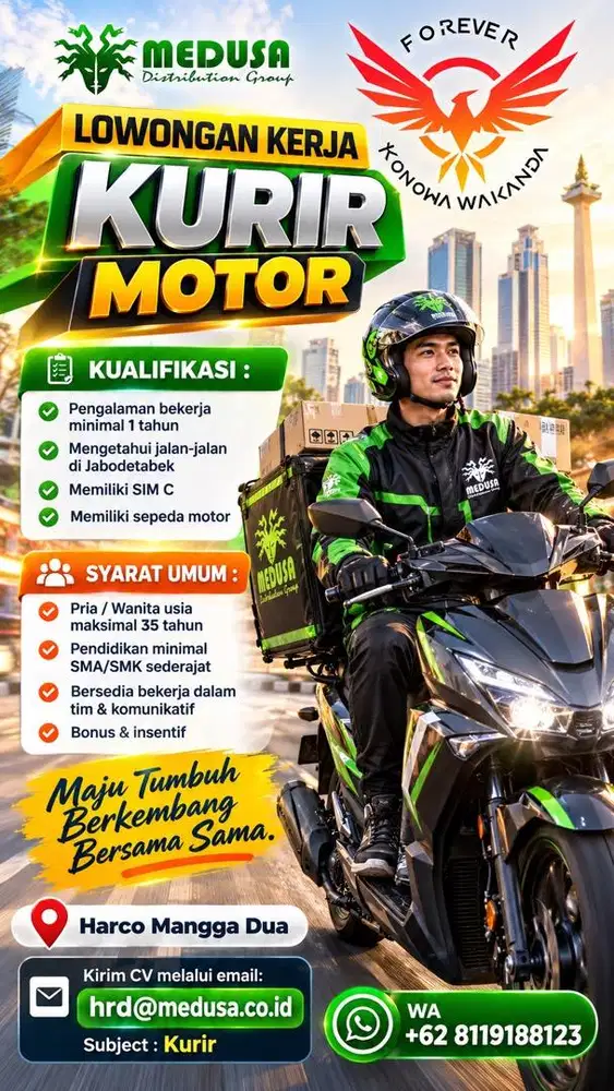 Loker Kurir Sim C Khusus DKI Jakarta - Harco Mangga Dua