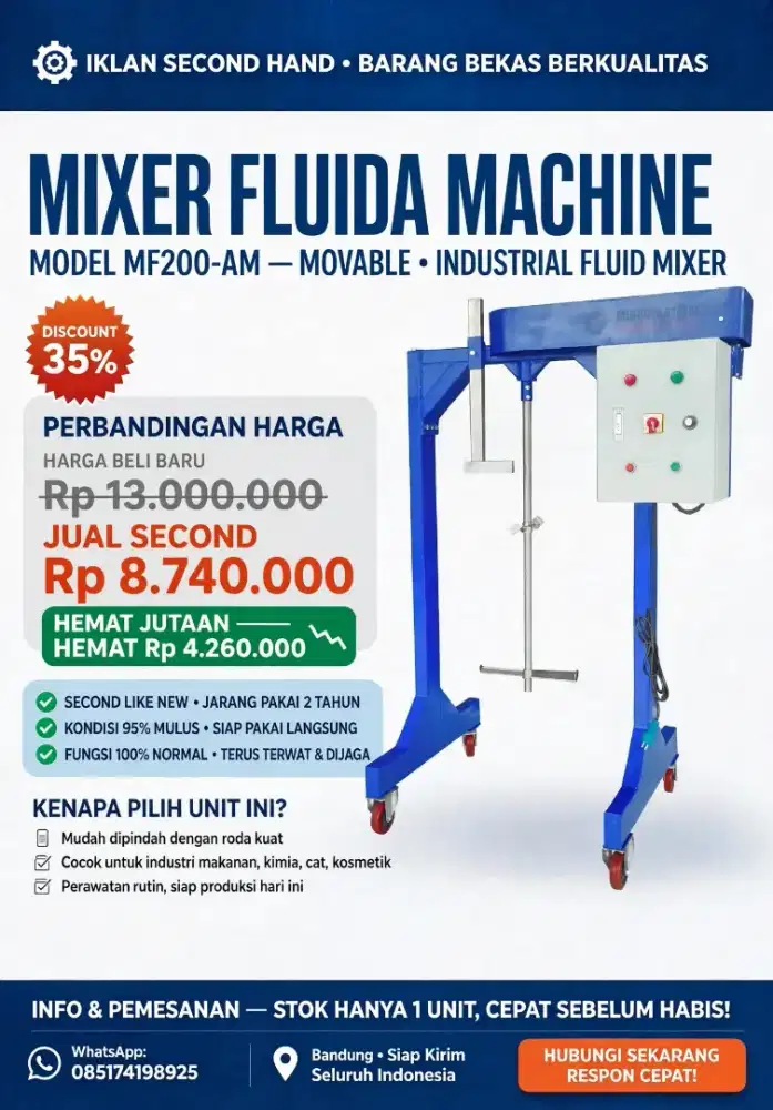 Mesin mixer 150-200 liter