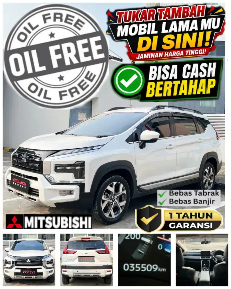 [LIKENEW DPMURAH] MITSUBISHI EXPANDER CROS 1.5 CVT WHITE TYPETERTINGGI