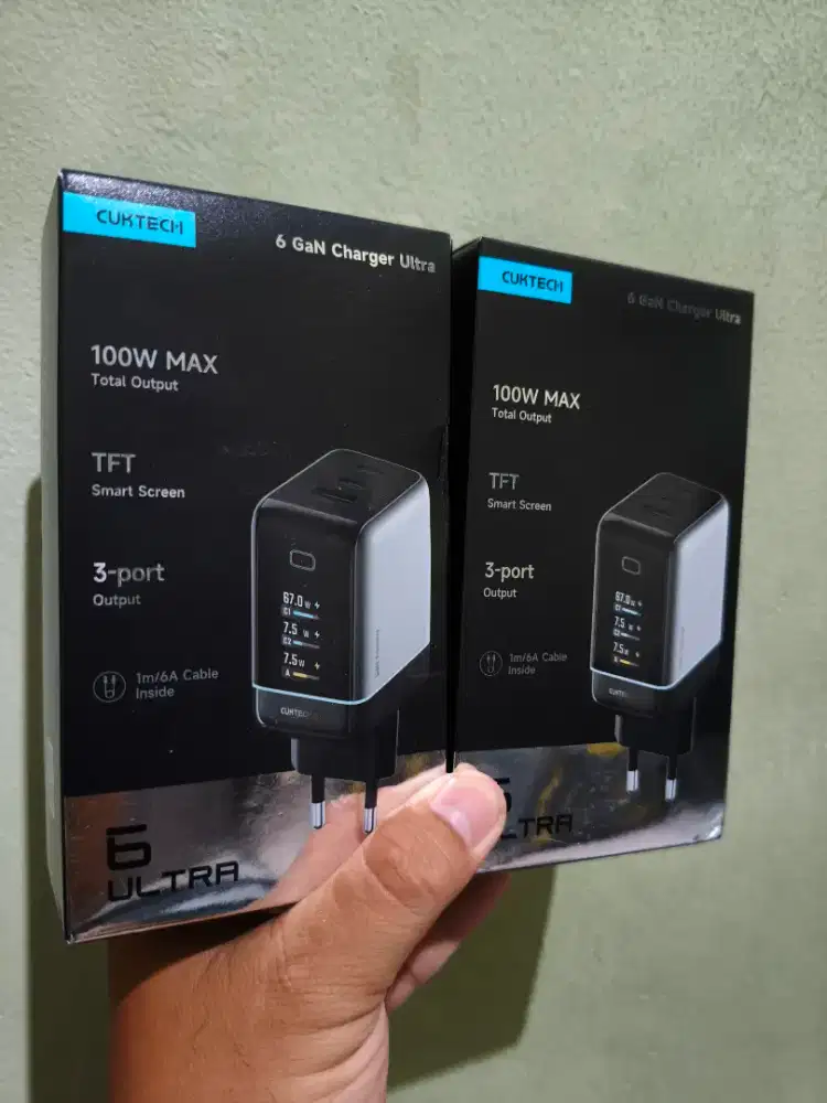 Charger Cuktech 6 Gan Ultra 100Watt